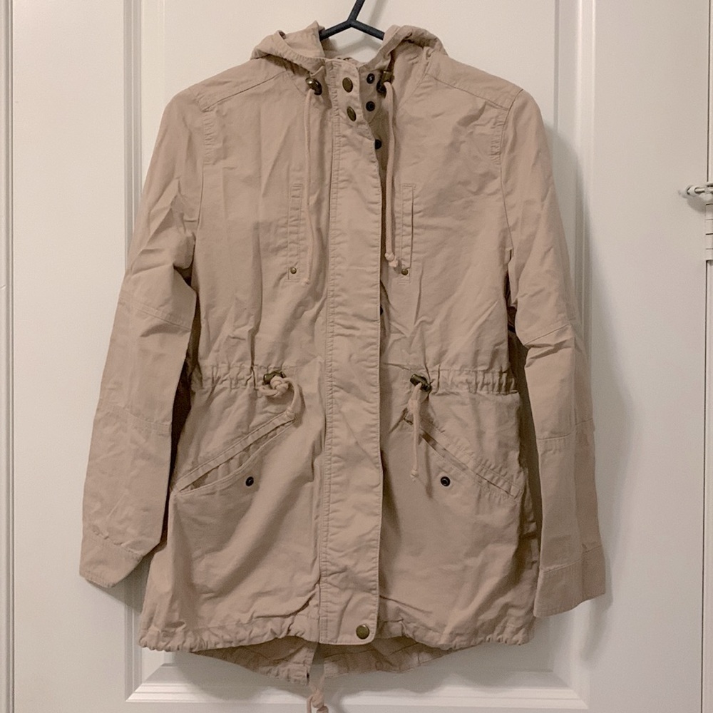 Pink Utility Anorak Jacket with Hood